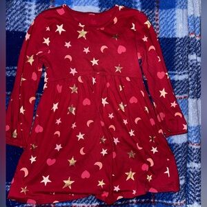 Red Star and Heart Kids Dress